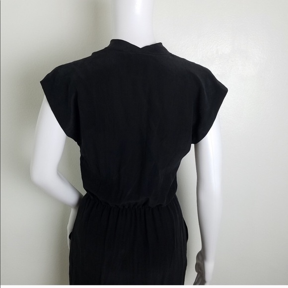 Barney’s New York Black Pockets Dress 100% Silk - Picture 4 of 8